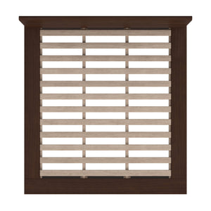 Butler Specialty Butler Halmstad King Bed - Sleek Scandinavian Platform Design With Integrated Headboard, Brown Finish Brown Mindi Wood,Mdf,Mindi Veneer 5769497-butler