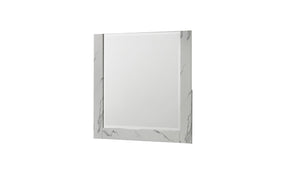 English Elm Mist Mirror White — Two-Tone High-Gloss Marble-Look Lacquer Frame, Oversized Reflective Surface, Modern Elegance (Mirror Only) B009P309327