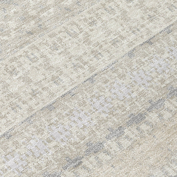 HomeRoots 8' Ivory Striped Area Rug - Washable, Durable Design for Indoor & Outdoor Spaces, Perfect for High Traffic 5' X 8' 576960