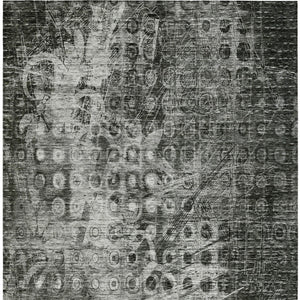 Homeroots 3' Blue Ikat Washable Area Rug - Stylish Indoor Outdoor Design, Stain Resistant, Durable & Versatile 8' X 10' Polyester 576980