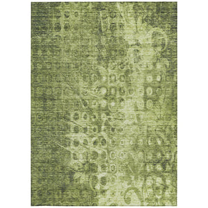 Homeroots 3' Blue Ikat Washable Area Rug - Stylish Indoor Outdoor Design, Stain Resistant, Durable & Versatile 5' X 8' Polyester 576990