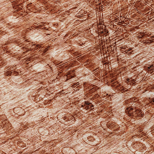 Homeroots 3' Blue Ikat Washable Area Rug - Stylish Indoor Outdoor Design, Stain Resistant, Durable & Versatile 5' X 8' Polyester 576996