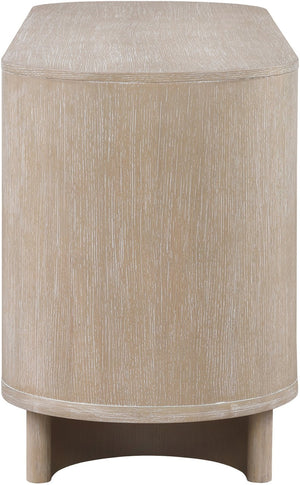 Meridian Furniture Caldra Solid Wood Buffet Sideboard with Mid-century Modern Style for Dining Room Storage Natural 576Natural