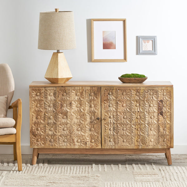 English Elm Christopher Knight Home® - CABINET Acacia & Mango Wood 2-Door Handcrafted Natural Finish Console with Shelves, 47"W x 26.5"H 68738.00