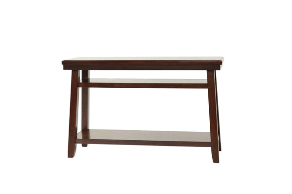 English Elm Bold Modern Walnut Console Table with Open Shelf, Solid Rubberwood Legs, 47" x 16" x 30" for Living Room B011P396187