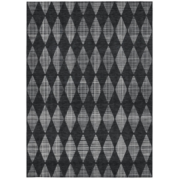 Homeroots 3' Beige Geometric Washable Indoor Outdoor Area Rug For Versatile Style In Any High Traffic Space 3' X 5' Polyester 577031