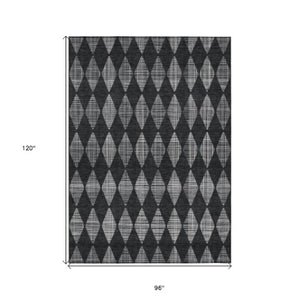 Homeroots 3' Beige Geometric Washable Indoor Outdoor Area Rug For Versatile Style In Any High Traffic Space 8' X 10' Polyester 577034