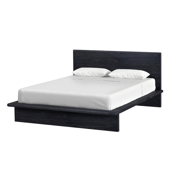Butler Specialty Halmstad Wood Platform King Bed - Timeless Scandinavian Design With Modern Rustic Appeal Black Mindi Wood,Mdf,Mindi Veneer 5770432-butler
