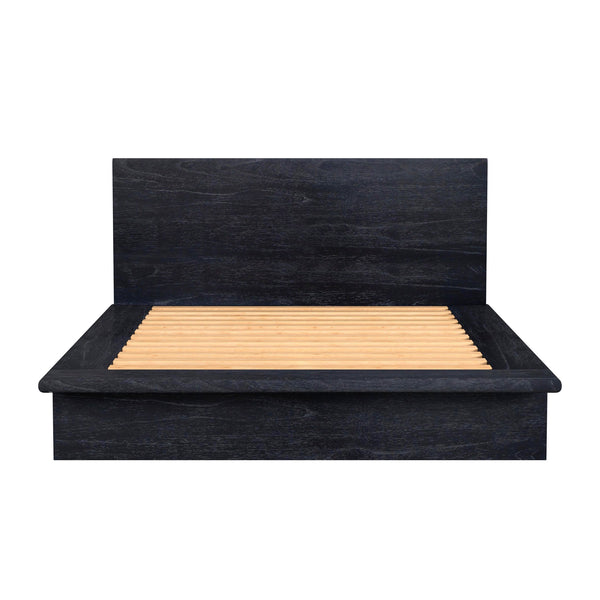 Butler Specialty Halmstad Wood Platform King Bed - Timeless Scandinavian Design With Modern Rustic Appeal Black Mindi Wood,Mdf,Mindi Veneer 5770432-butler