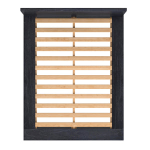 Butler Specialty Halmstad Wood Platform King Bed - Timeless Scandinavian Design With Modern Rustic Appeal Black Mindi Wood,Mdf,Mindi Veneer 5770432-butler