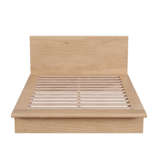 Butler Specialty Halmstad Wood Platform King Bed - Timeless Scandinavian Design With Modern Rustic Appeal Light Brown Mindi Wood,Mdf,Mindi Veneer 5770488-butler