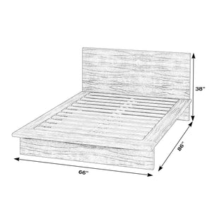 Butler Specialty Company Halmstad Wood Platform Queen Bed - Modern Scandinavian Minimalist Design Brown Mindi Wood,Mdf,Mindi Veneer 5770497-butler