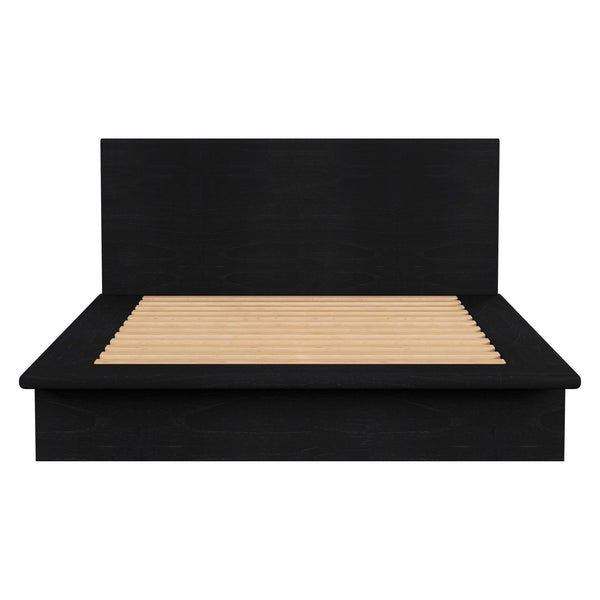Butler Specialty Company Halmstad Wood Platform Queen Bed - Modern Scandinavian Minimalist Design Black Mindi Wood,Mdf,Mindi Veneer 5770498-butler