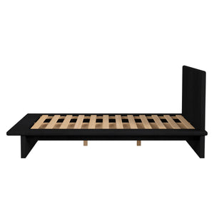 Butler Specialty Company Halmstad Wood Platform Queen Bed - Modern Scandinavian Minimalist Design Black Mindi Wood,Mdf,Mindi Veneer 5770498-butler