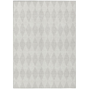 HomeRoots 9' Stylish Ivory and Beige Geometric Area Rug - Durable, Washable, Indoor/Outdoor Versatile Design 9' X 12' 577059
