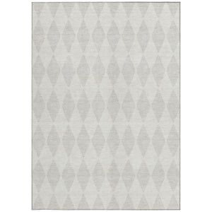 Homeroots 3' Beige Geometric Washable Indoor Outdoor Area Rug For Versatile Style In Any High Traffic Space 10' X 14' Polyester 577060