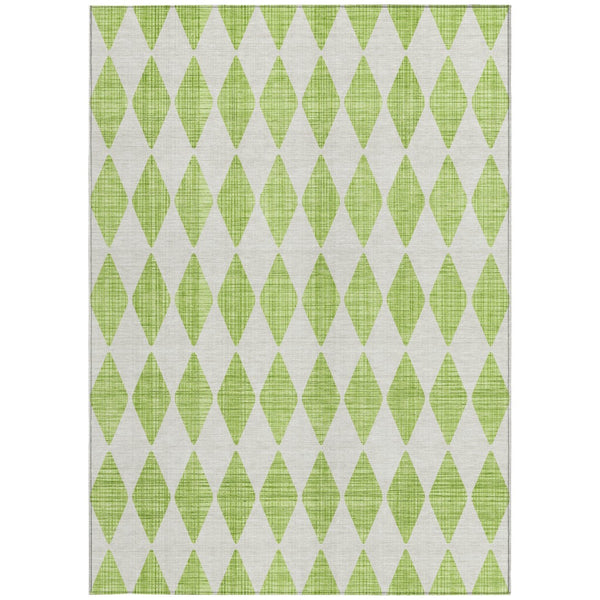 Homeroots 3' Beige Geometric Washable Indoor Outdoor Area Rug For Versatile Style In Any High Traffic Space 8' X 10' Polyester 577064