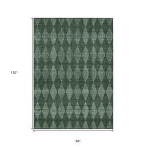 Homeroots 3' Beige Geometric Washable Indoor Outdoor Area Rug For Versatile Style In Any High Traffic Space 8' X 10' Polyester 577076