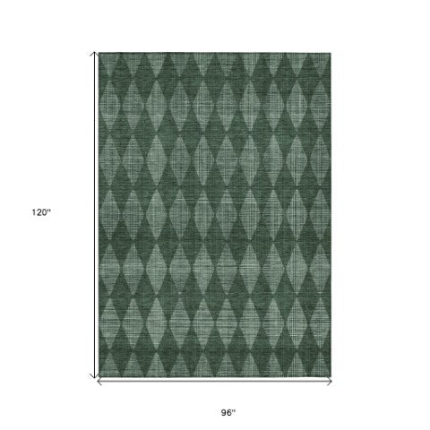 Homeroots 3' Beige Geometric Washable Indoor Outdoor Area Rug For Versatile Style In Any High Traffic Space 8' X 10' Polyester 577076