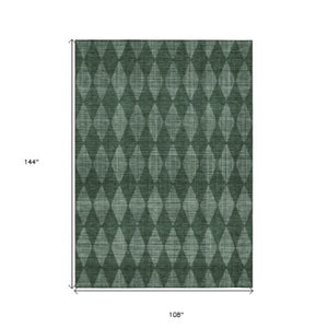 Homeroots 3' Beige Geometric Washable Indoor Outdoor Area Rug For Versatile Style In Any High Traffic Space 9' X 12' Polyester 577077