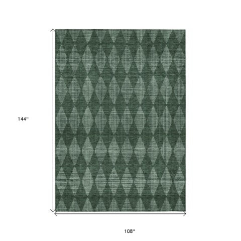 Homeroots 3' Beige Geometric Washable Indoor Outdoor Area Rug For Versatile Style In Any High Traffic Space 9' X 12' Polyester 577077