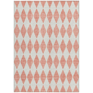 Homeroots 3' Beige Geometric Washable Indoor Outdoor Area Rug For Versatile Style In Any High Traffic Space 8' X 10' Polyester 577106
