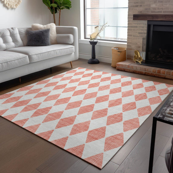 Homeroots 3' Beige Geometric Washable Indoor Outdoor Area Rug For Versatile Style In Any High Traffic Space 9' X 12' Polyester 577107