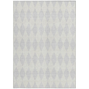 Homeroots 3' Beige Geometric Washable Indoor Outdoor Area Rug For Versatile Style In Any High Traffic Space 9' X 12' Polyester 577113