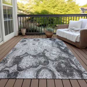 Homeroots 3' Beige Taupe And Brown Abstract Washable Area Rug For Indoor And Outdoor Use - Durable Design 9' X 12' Polyester 577149