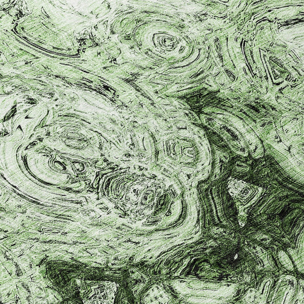 Homeroots 3' Beige Taupe And Brown Abstract Washable Area Rug For Indoor And Outdoor Use - Durable Design 8' Round Polyester 577153