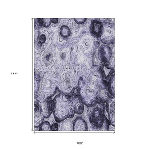 Homeroots 3' Beige Taupe And Brown Abstract Washable Area Rug For Indoor And Outdoor Use - Durable Design 9' X 12' Polyester 577167