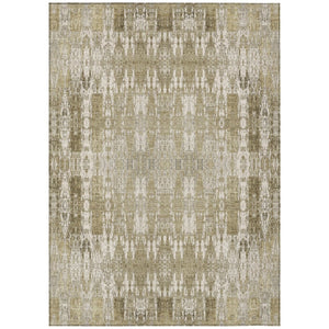 HomeRoots 5' Moroccan-Inspired Area Rug in Beige, Ivory, and Tan - Stylish, Washable, Indoor/Outdoor Design 5' X 8' 577176