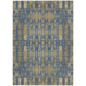 Homeroots 3' Stylish Beige And Tan Moroccan Washable Area Rug For Indoor Or Outdoor Spaces, Durable Design 10' X 14' Polyester 577192