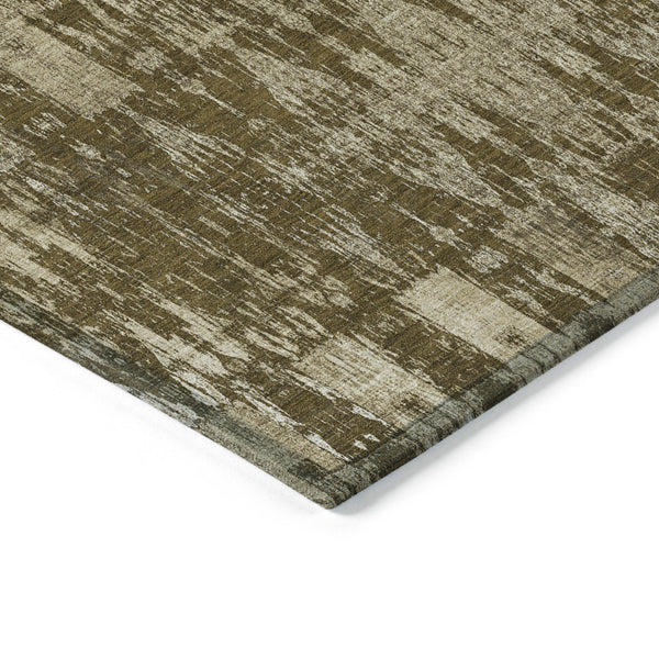 Homeroots 3' Stylish Beige And Tan Moroccan Washable Area Rug For Indoor Or Outdoor Spaces, Durable Design 9' X 12' Polyester 577197