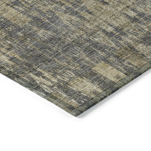 Homeroots 3' Stylish Beige And Tan Moroccan Washable Area Rug For Indoor Or Outdoor Spaces, Durable Design 5' X 8' Polyester 577200