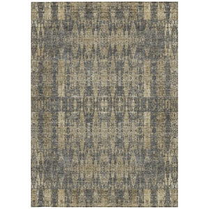 Homeroots 3' Stylish Beige And Tan Moroccan Washable Area Rug For Indoor Or Outdoor Spaces, Durable Design 9' X 12' Polyester 577203