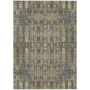 HomeRoots 9' Stylish Gray Taupe Beige Moroccan Area Rug - Durable, Washable, Indoor-Outdoor Versatility for Homes 9' X 12' 577203