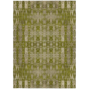 Homeroots 3' Stylish Beige And Tan Moroccan Washable Area Rug For Indoor Or Outdoor Spaces, Durable Design 5' X 8' Polyester 577206