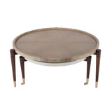 Lemaire Round Wood Set of 2 Nesting Coffee Tables 5772070 Multi Butler Specialty