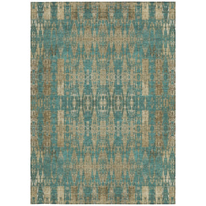Homeroots 3' Stylish Beige And Tan Moroccan Washable Area Rug For Indoor Or Outdoor Spaces, Durable Design 9' X 12' Polyester 577221