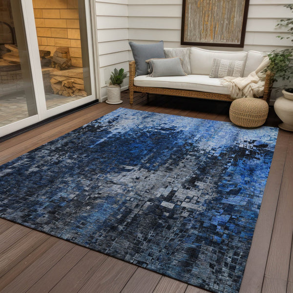 Homeroots 3' Beige Gray Taupe Abstract Washable Area Rug - Stylish Indoor Outdoor Decor For Any Space 3' X 5' Polyester 577229