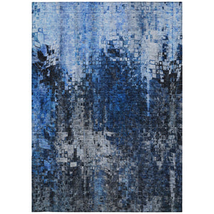 Homeroots 3' Beige Gray Taupe Abstract Washable Area Rug - Stylish Indoor Outdoor Decor For Any Space 5' X 8' Polyester 577230