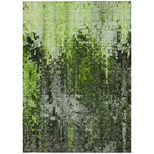 Homeroots 3' Beige Gray Taupe Abstract Washable Area Rug - Stylish Indoor Outdoor Decor For Any Space 3' X 5' Polyester 577241