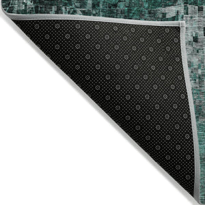 Homeroots 3' Beige Gray Taupe Abstract Washable Area Rug - Stylish Indoor Outdoor Decor For Any Space 9' X 12' Polyester 577251