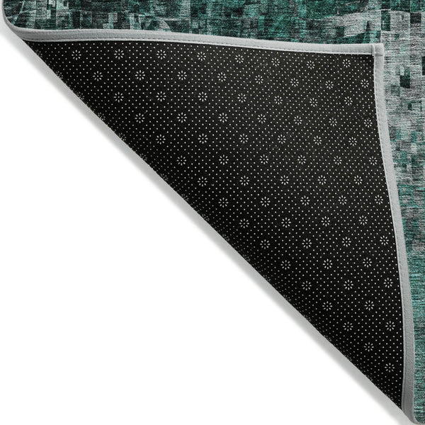 Homeroots 3' Beige Gray Taupe Abstract Washable Area Rug - Stylish Indoor Outdoor Decor For Any Space 10' X 14' Polyester 577252