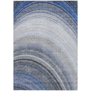 Homeroots 3' Beige Purple Ivory Abstract Washable Area Rug For Indoor Outdoor Spaces - Durable & Stylish 8' X 10' Polyester 577292