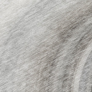 Homeroots 3' Beige Purple Ivory Abstract Washable Area Rug For Indoor Outdoor Spaces - Durable & Stylish 8' Round Polyester 577297