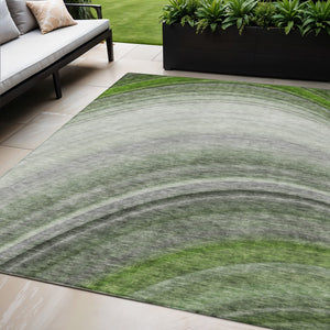 Homeroots 3' Beige Purple Ivory Abstract Washable Area Rug For Indoor Outdoor Spaces - Durable & Stylish 5' X 8' Polyester 577302