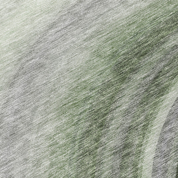 Homeroots 3' Beige Purple Ivory Abstract Washable Area Rug For Indoor Outdoor Spaces - Durable & Stylish 8' Round Polyester 577303