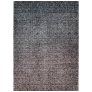 Homeroots 3' Brown Blue And Taupe Ombre Washable Area Rug - Durable, Stylish, Perfect For Indoor Outdoor Use 10' X 14' Polyester 577372
